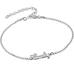 스털링 실버 네임 발찌