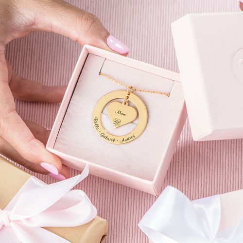 손주들 이름이 새겨진 할머니를 위한 도금 목걸이 - 6