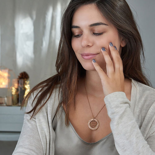 할머니를 위한 로즈 골드 네임 목걸이 - 2