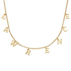 18ct 도금 네임 초커