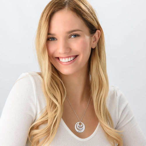 엄마를 위한 쥬얼리 - 3개의 디스크 목걸이 - 4