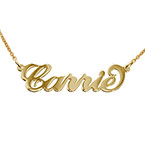 18K 도금 캐리 스타일 네임 목걸이