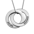 스털링 실버 러시안 링 목걸이