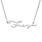시그니처 스타일 스털링 실버 네임 목걸이