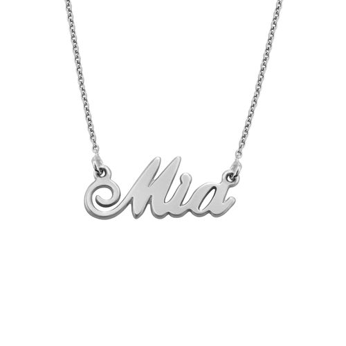 작은 사이즈 네임 목걸이 - 캐리 스타일 - 2