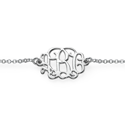 Sterling Silver Initials Bracelet / Anklet - 1