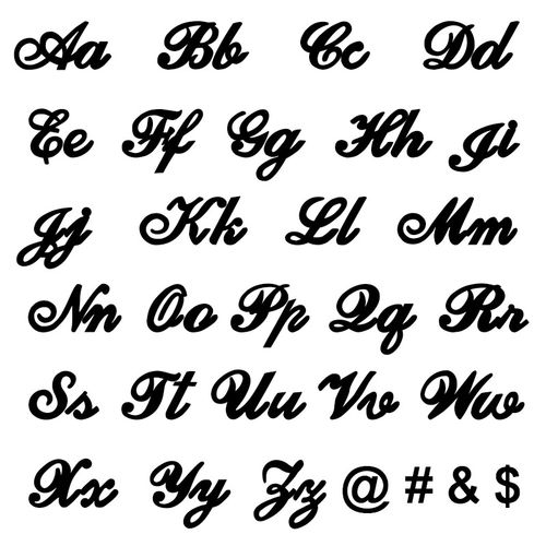 스털링 실버 스몰 클래식 네임 목걸이 - 7