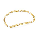 도금된 여자 ID 팔찌