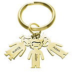 도금된 아이 참이 있는 맞춤 열쇠고리