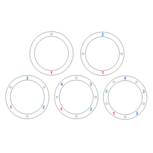 스털링 실버 패밀리 링 다이아몬드 네임 목걸이 - 4